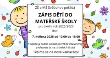 Zápis do mateřské školky