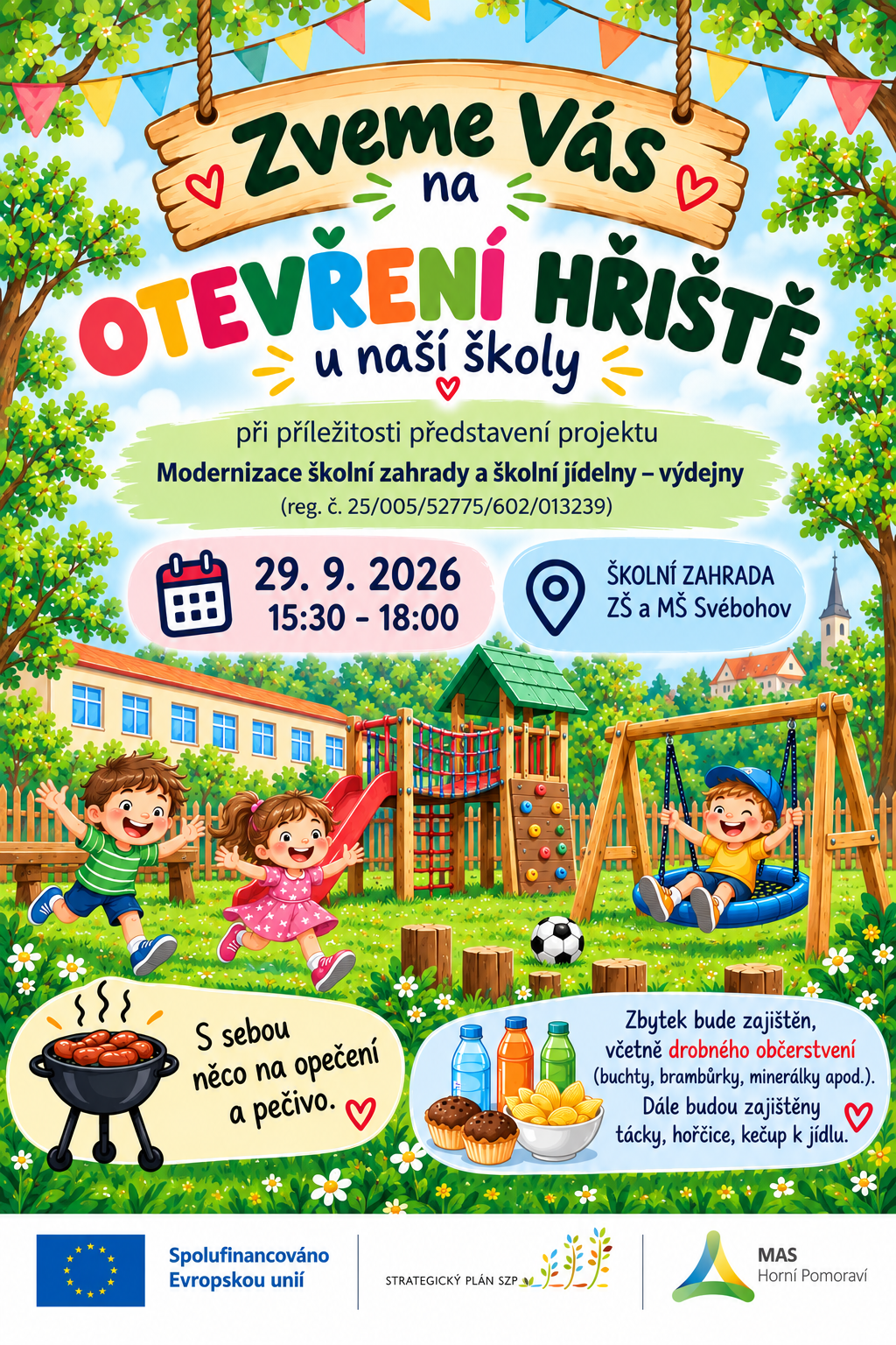 Slavnostní otevření nového hřiště u naší školy